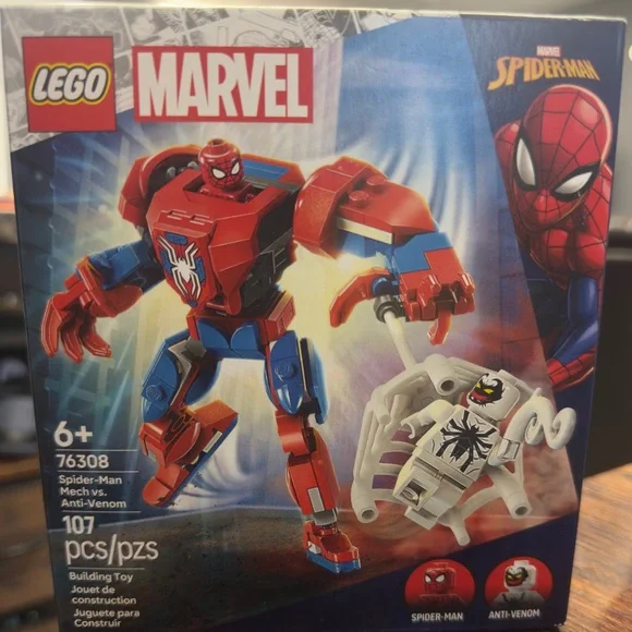 LEGO Marvel‎ Spider-Man Mech vs. Anti-Venom Building Toy Set  76308 New In Box - Picture 2 of 7